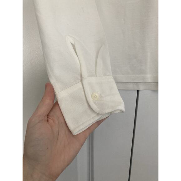 Vintage Ralph Lauren Golf St Biarritz Long Sleeve Polo Shirt Womens Medium - Picture 2 of 9